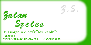 zalan szeles business card